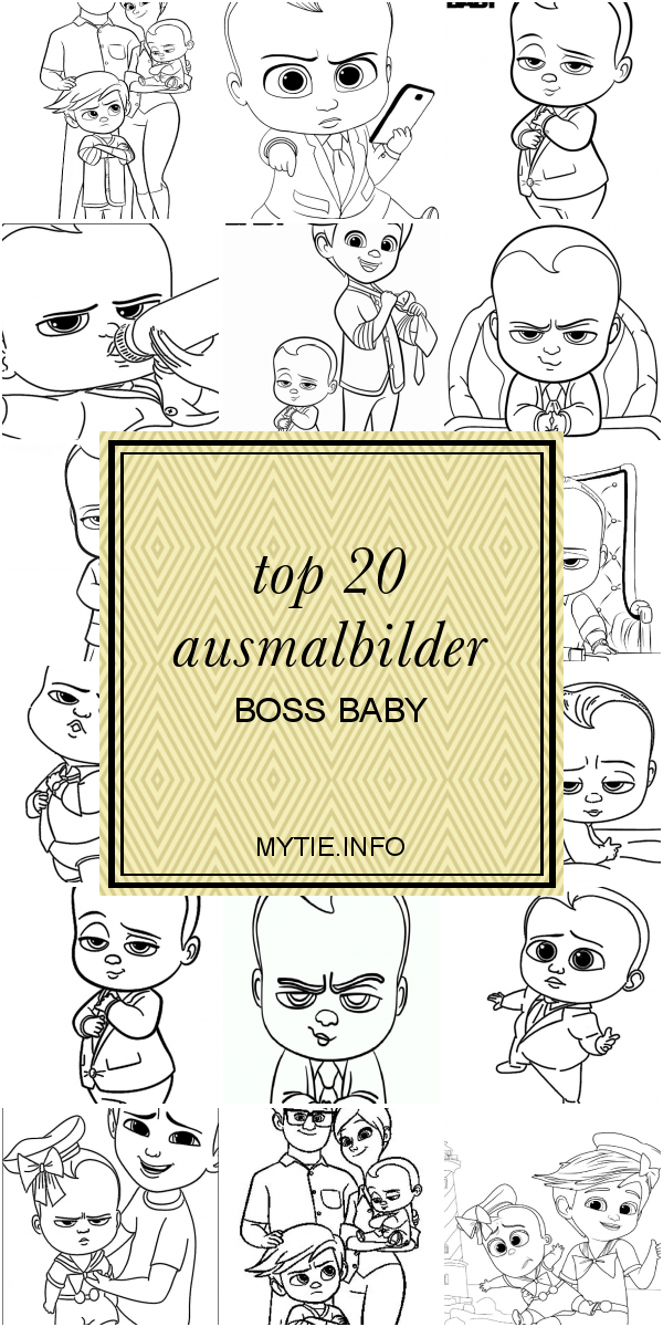 Top 20 Ausmalbilder Boss Baby